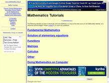 Tablet Screenshot of mathematics.me.uk